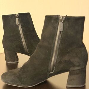 Blondo Black Suede Ankle Booties